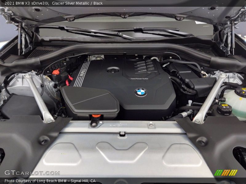 Glacier Silver Metallic / Black 2021 BMW X3 sDrive30i