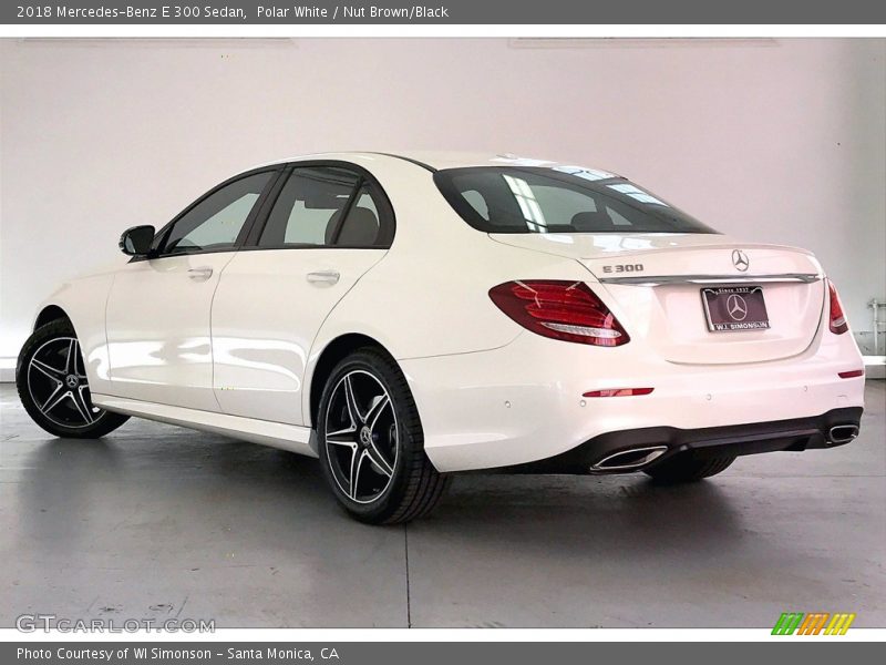 Polar White / Nut Brown/Black 2018 Mercedes-Benz E 300 Sedan