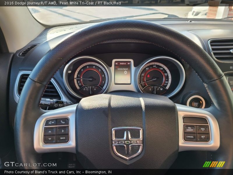 Pearl White Tri-Coat / RT Black/Red 2016 Dodge Journey R/T AWD