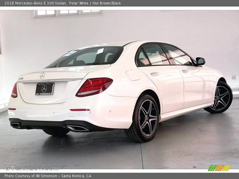 Polar White / Nut Brown/Black 2018 Mercedes-Benz E 300 Sedan