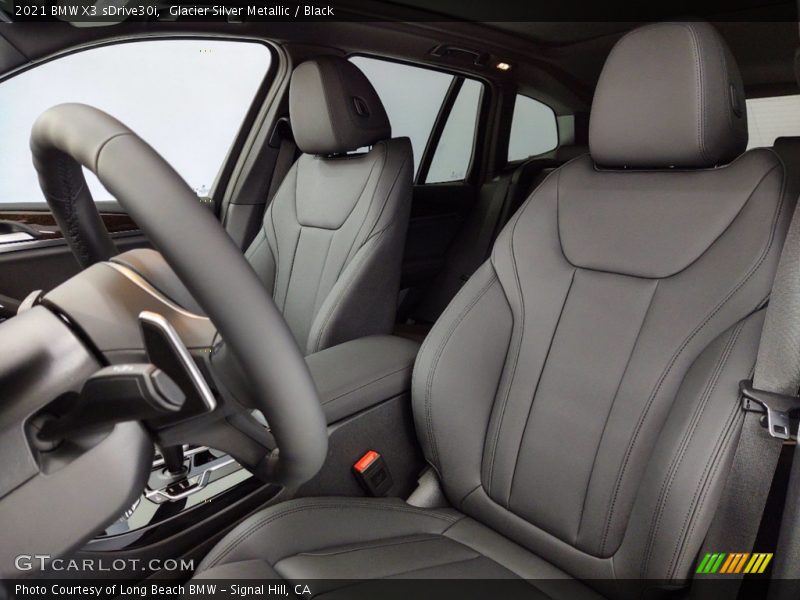 Glacier Silver Metallic / Black 2021 BMW X3 sDrive30i