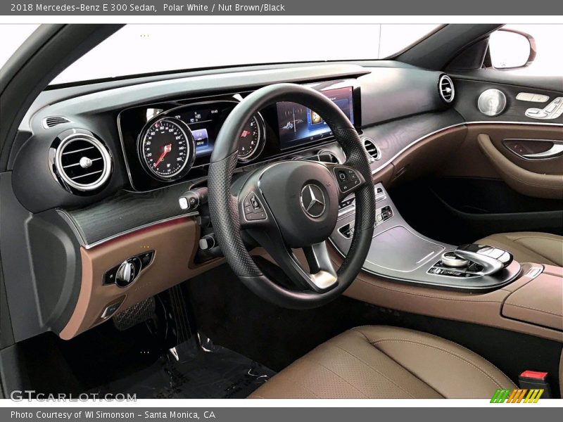 Polar White / Nut Brown/Black 2018 Mercedes-Benz E 300 Sedan