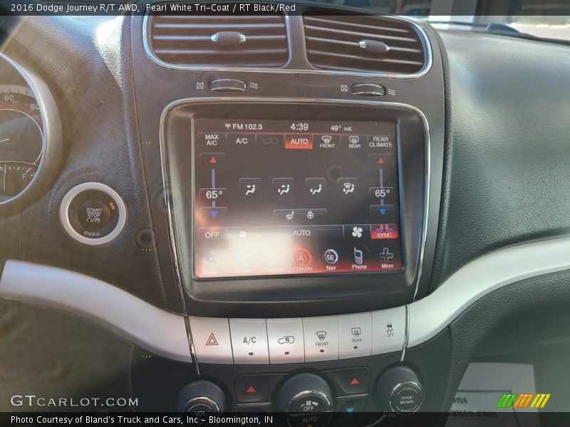 Pearl White Tri-Coat / RT Black/Red 2016 Dodge Journey R/T AWD
