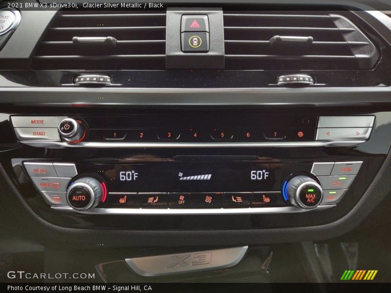 Glacier Silver Metallic / Black 2021 BMW X3 sDrive30i