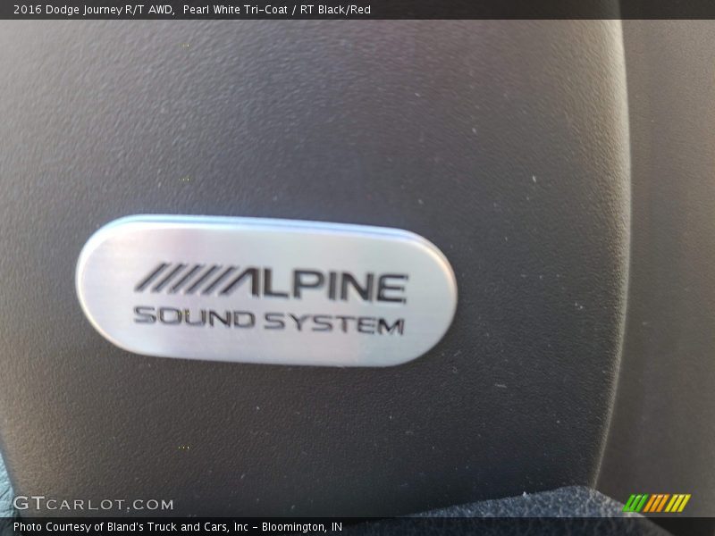 Pearl White Tri-Coat / RT Black/Red 2016 Dodge Journey R/T AWD