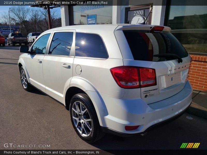 Pearl White Tri-Coat / RT Black/Red 2016 Dodge Journey R/T AWD