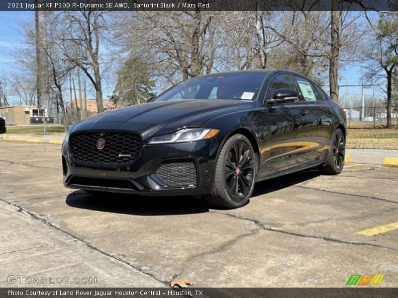 Santorini Black / Mars Red 2021 Jaguar XF P300 R-Dynamic SE AWD
