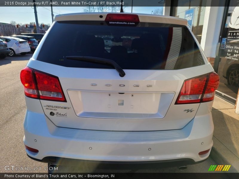 Pearl White Tri-Coat / RT Black/Red 2016 Dodge Journey R/T AWD