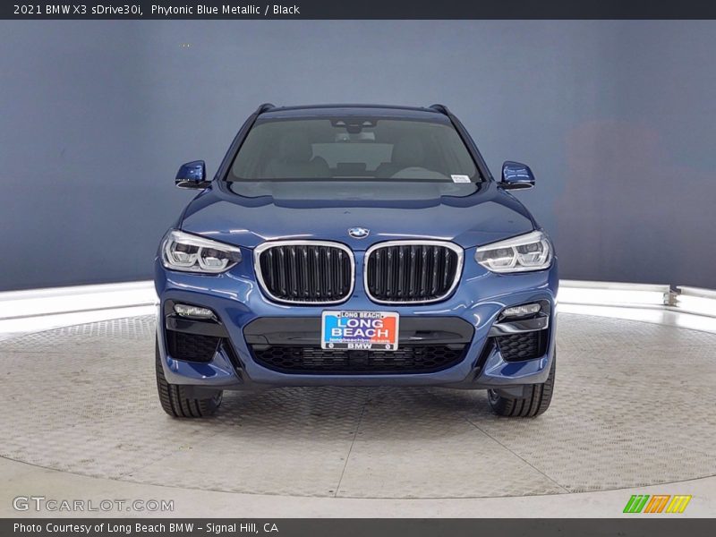 Phytonic Blue Metallic / Black 2021 BMW X3 sDrive30i