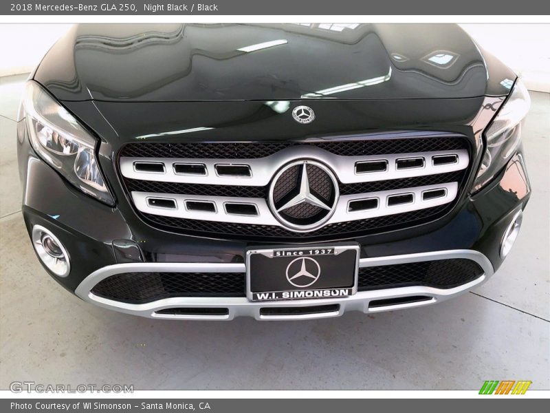 Night Black / Black 2018 Mercedes-Benz GLA 250