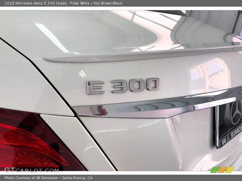 Polar White / Nut Brown/Black 2018 Mercedes-Benz E 300 Sedan