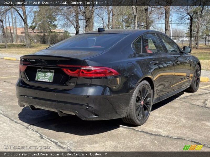 Santorini Black / Mars Red 2021 Jaguar XF P300 R-Dynamic SE AWD
