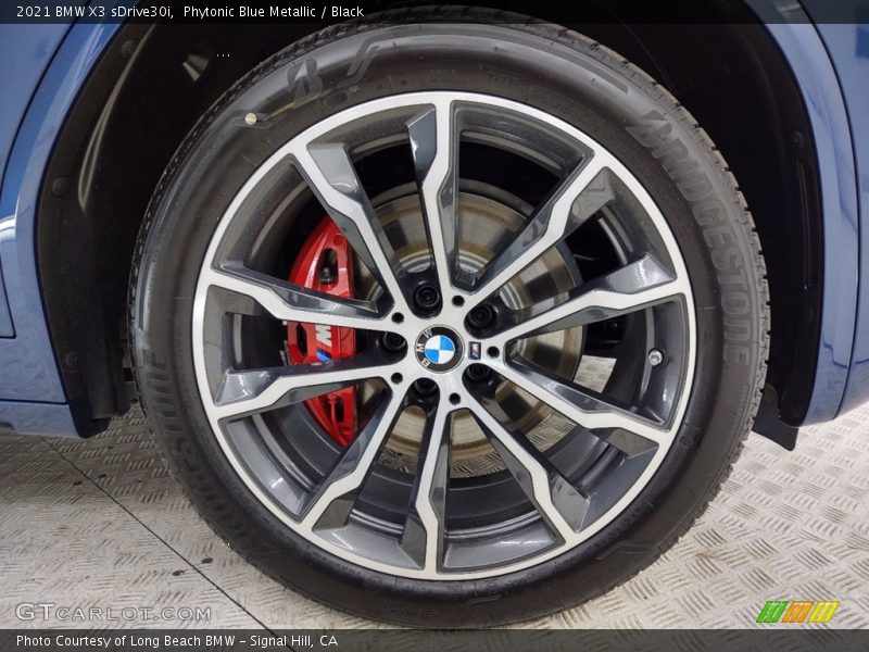 Phytonic Blue Metallic / Black 2021 BMW X3 sDrive30i