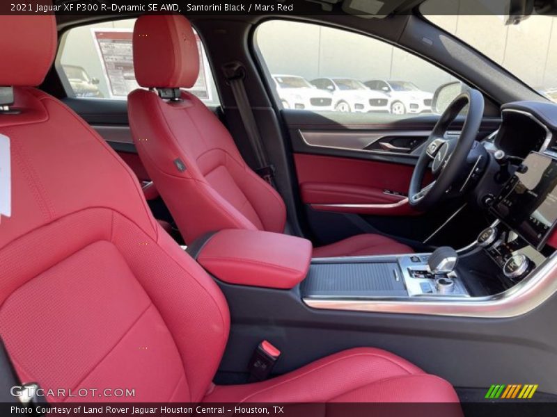 Santorini Black / Mars Red 2021 Jaguar XF P300 R-Dynamic SE AWD