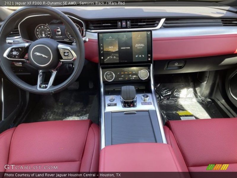 Santorini Black / Mars Red 2021 Jaguar XF P300 R-Dynamic SE AWD