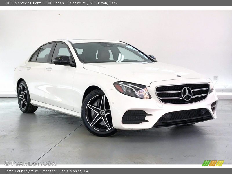 Polar White / Nut Brown/Black 2018 Mercedes-Benz E 300 Sedan