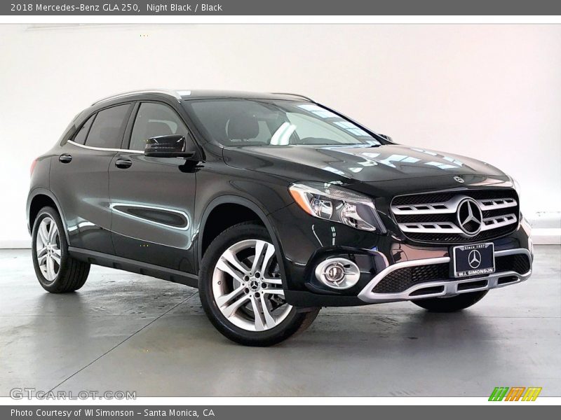 Night Black / Black 2018 Mercedes-Benz GLA 250