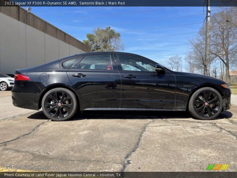 Santorini Black / Mars Red 2021 Jaguar XF P300 R-Dynamic SE AWD