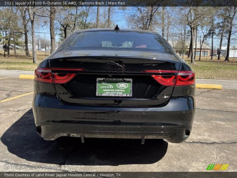 Santorini Black / Mars Red 2021 Jaguar XF P300 R-Dynamic SE AWD