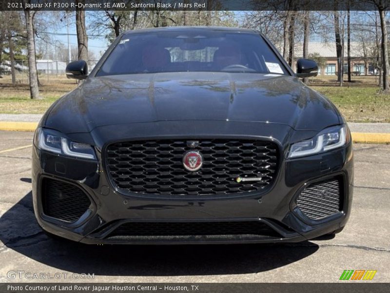 Santorini Black / Mars Red 2021 Jaguar XF P300 R-Dynamic SE AWD