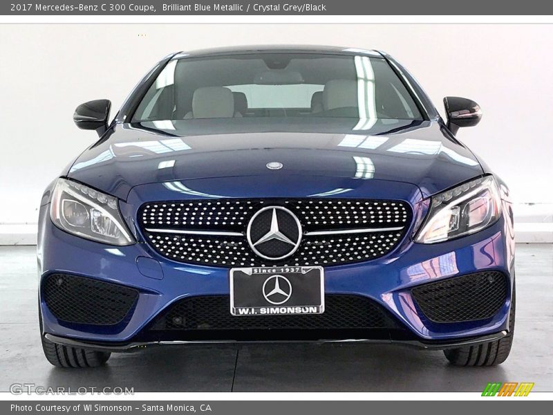 Brilliant Blue Metallic / Crystal Grey/Black 2017 Mercedes-Benz C 300 Coupe