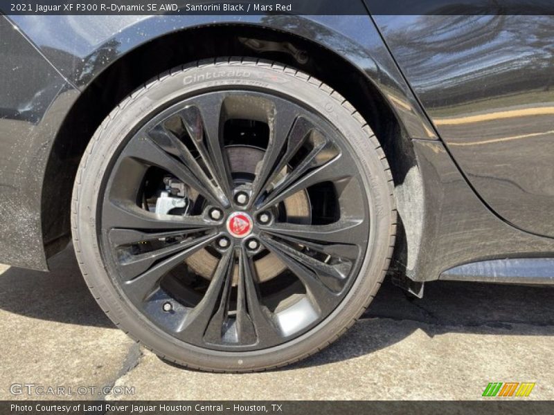 Santorini Black / Mars Red 2021 Jaguar XF P300 R-Dynamic SE AWD