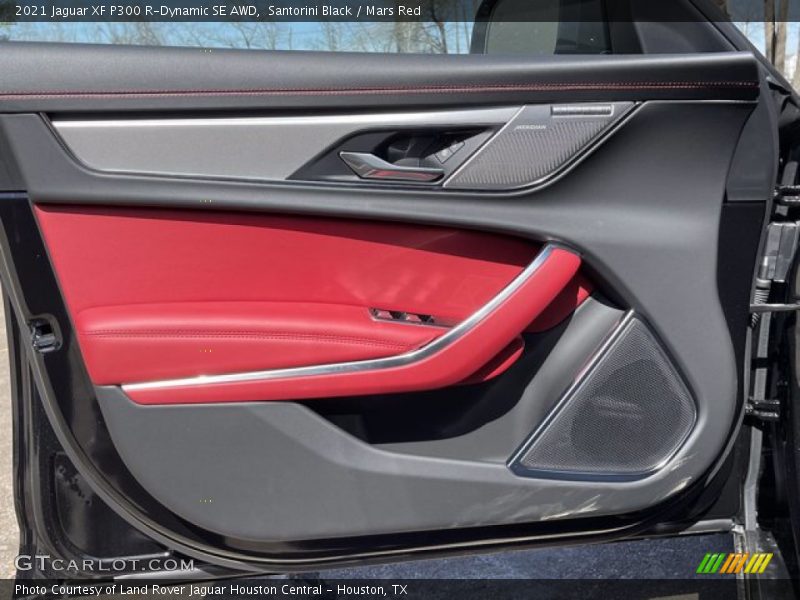 Santorini Black / Mars Red 2021 Jaguar XF P300 R-Dynamic SE AWD
