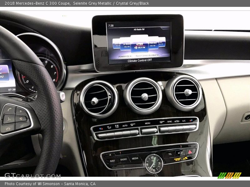 Selenite Grey Metallic / Crystal Grey/Black 2018 Mercedes-Benz C 300 Coupe