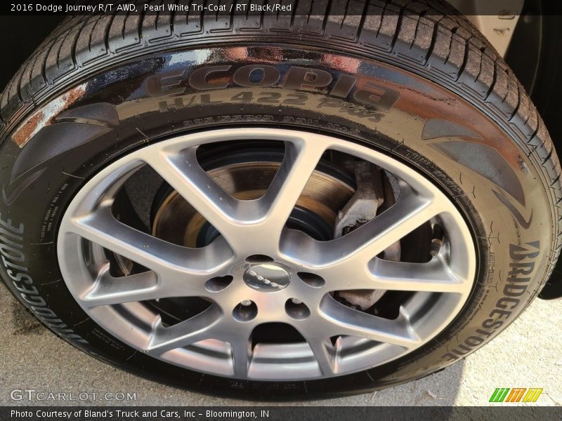 Pearl White Tri-Coat / RT Black/Red 2016 Dodge Journey R/T AWD