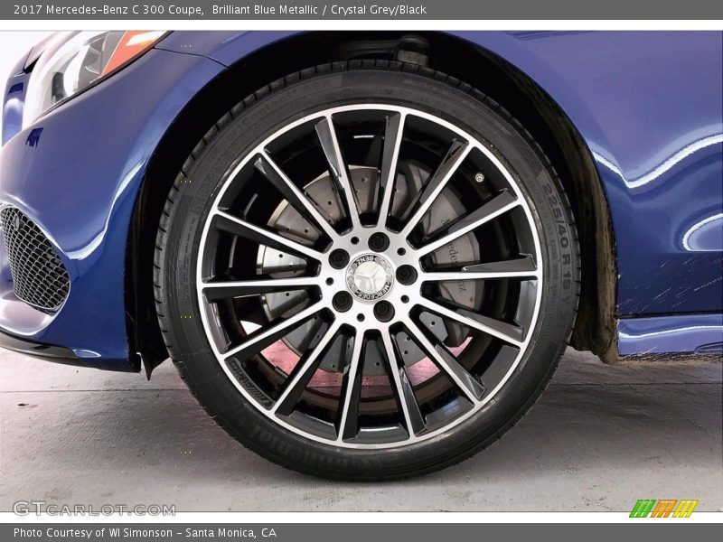 Brilliant Blue Metallic / Crystal Grey/Black 2017 Mercedes-Benz C 300 Coupe