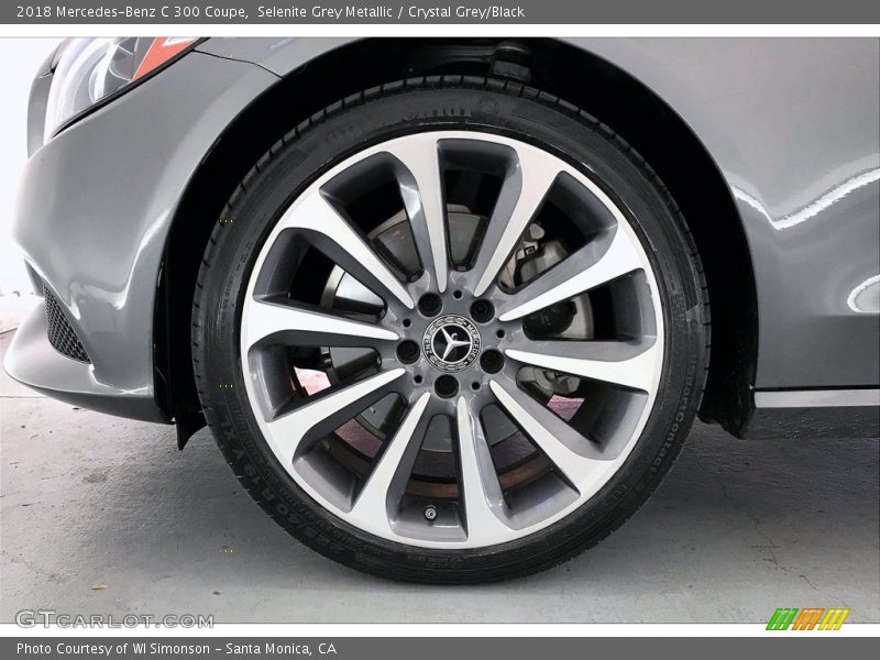 Selenite Grey Metallic / Crystal Grey/Black 2018 Mercedes-Benz C 300 Coupe