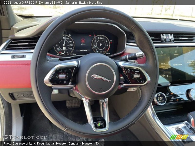 Santorini Black / Mars Red 2021 Jaguar XF P300 R-Dynamic SE AWD