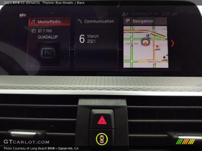 Phytonic Blue Metallic / Black 2021 BMW X3 sDrive30i