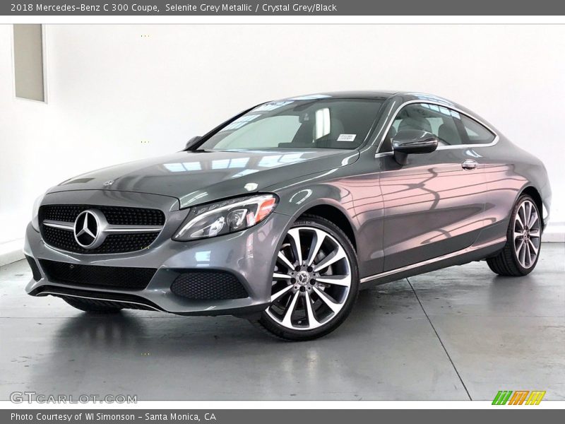 Selenite Grey Metallic / Crystal Grey/Black 2018 Mercedes-Benz C 300 Coupe