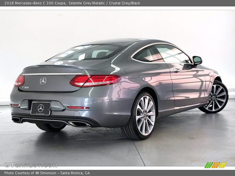 Selenite Grey Metallic / Crystal Grey/Black 2018 Mercedes-Benz C 300 Coupe