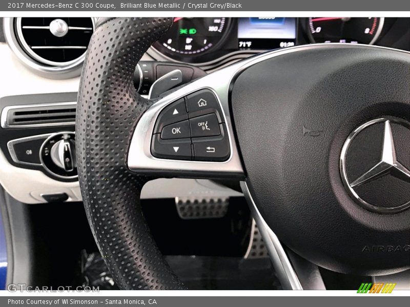 Brilliant Blue Metallic / Crystal Grey/Black 2017 Mercedes-Benz C 300 Coupe