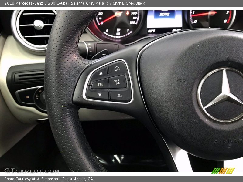 Selenite Grey Metallic / Crystal Grey/Black 2018 Mercedes-Benz C 300 Coupe