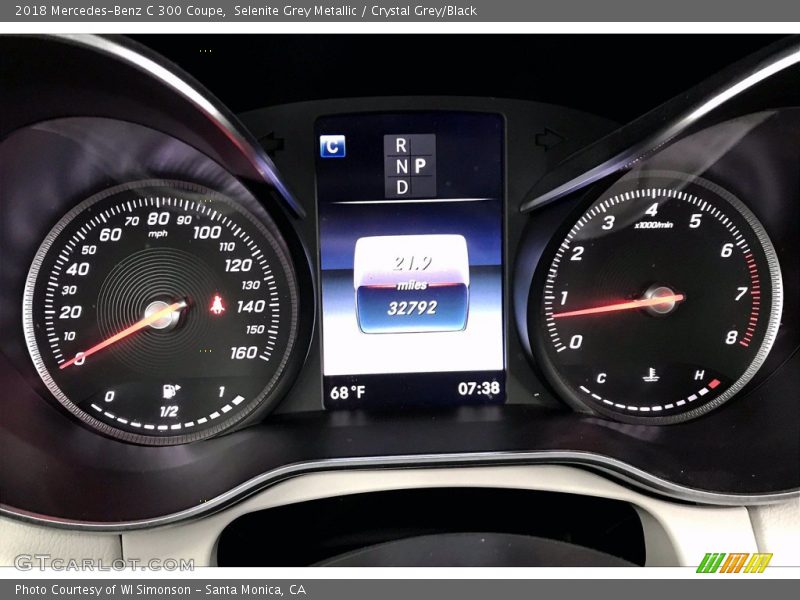 Selenite Grey Metallic / Crystal Grey/Black 2018 Mercedes-Benz C 300 Coupe