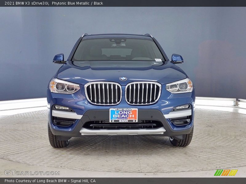 Phytonic Blue Metallic / Black 2021 BMW X3 sDrive30i