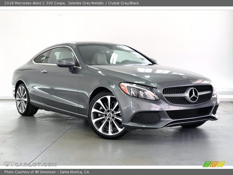 Selenite Grey Metallic / Crystal Grey/Black 2018 Mercedes-Benz C 300 Coupe