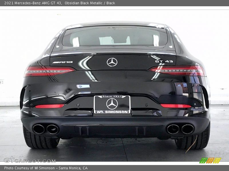 Obsidian Black Metallic / Black 2021 Mercedes-Benz AMG GT 43