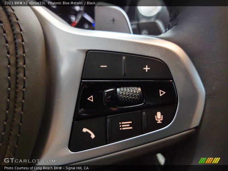 Phytonic Blue Metallic / Black 2021 BMW X3 sDrive30i