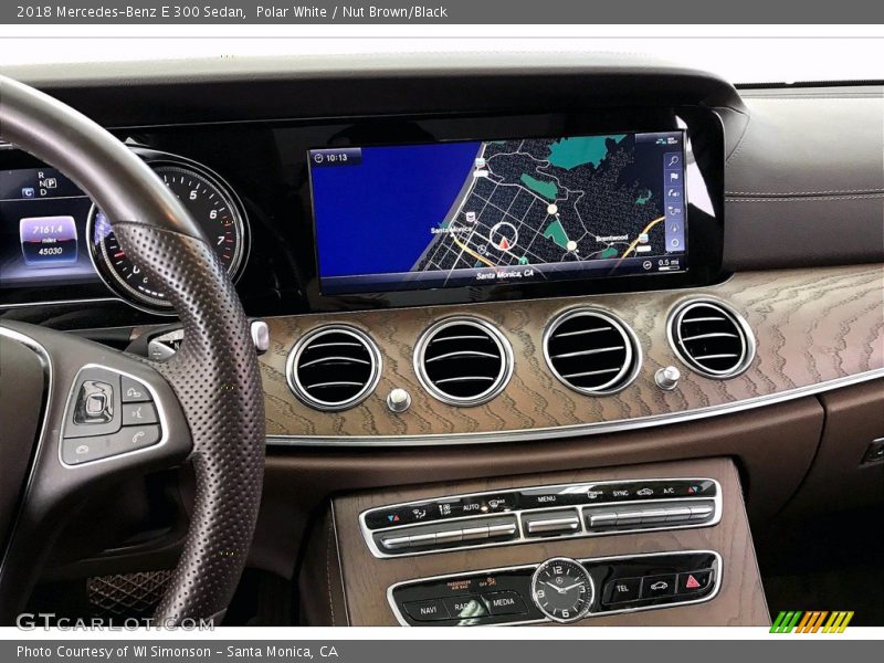 Polar White / Nut Brown/Black 2018 Mercedes-Benz E 300 Sedan
