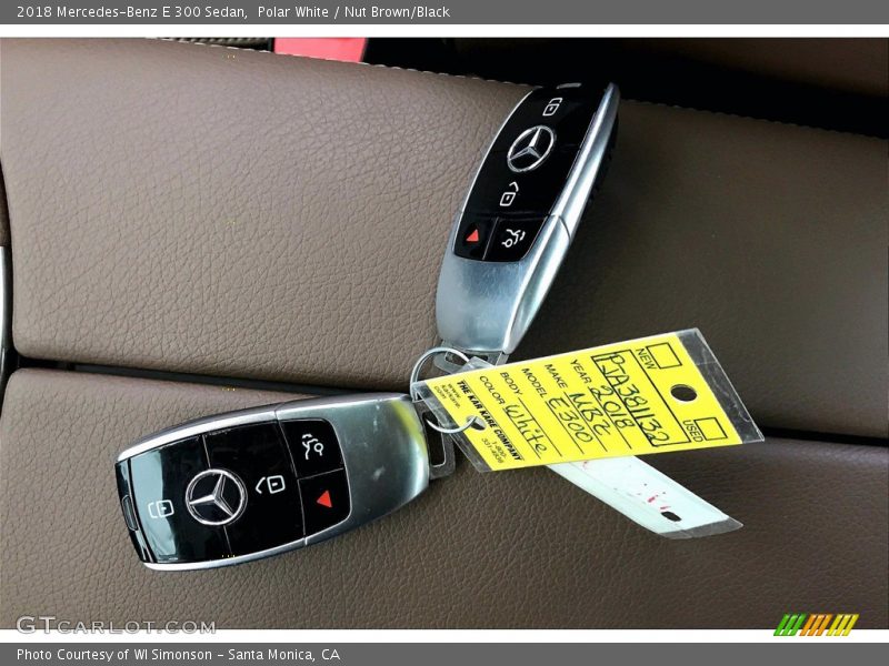 Polar White / Nut Brown/Black 2018 Mercedes-Benz E 300 Sedan