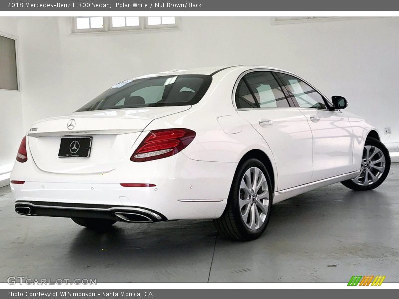Polar White / Nut Brown/Black 2018 Mercedes-Benz E 300 Sedan