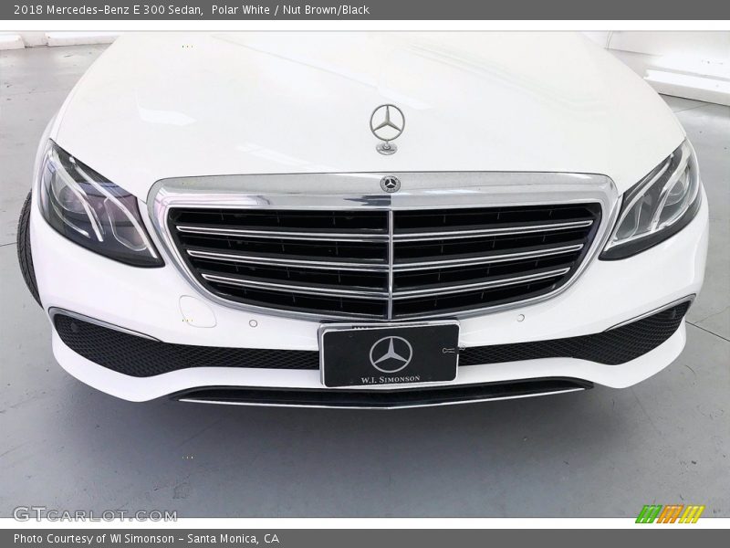 Polar White / Nut Brown/Black 2018 Mercedes-Benz E 300 Sedan