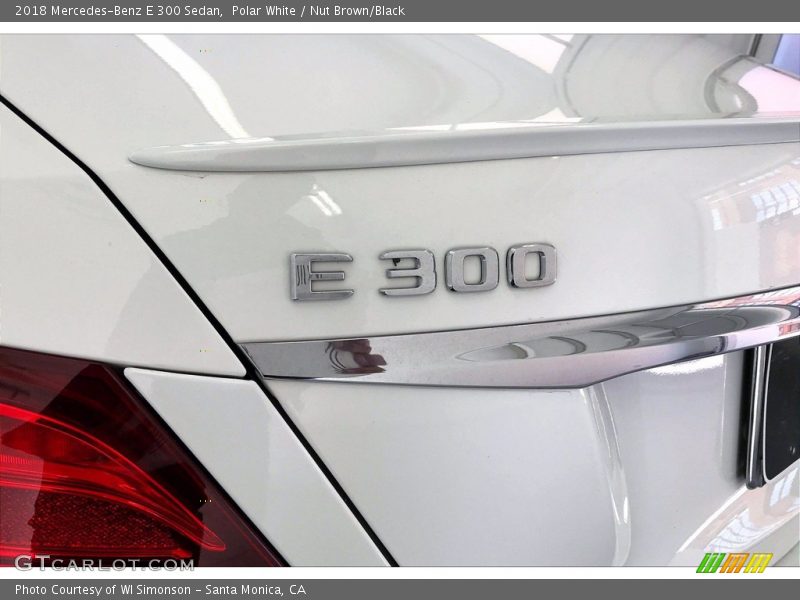 Polar White / Nut Brown/Black 2018 Mercedes-Benz E 300 Sedan