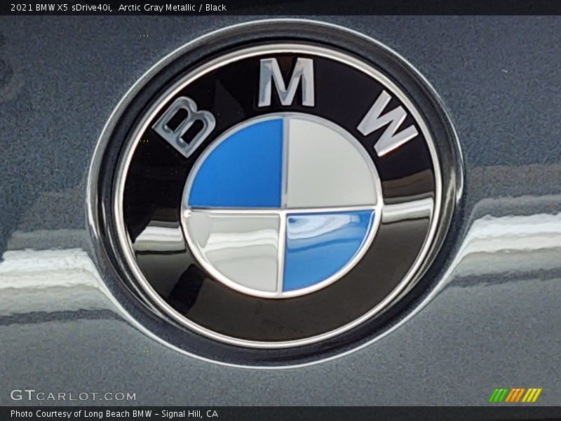 Arctic Gray Metallic / Black 2021 BMW X5 sDrive40i