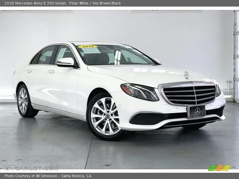Polar White / Nut Brown/Black 2018 Mercedes-Benz E 300 Sedan