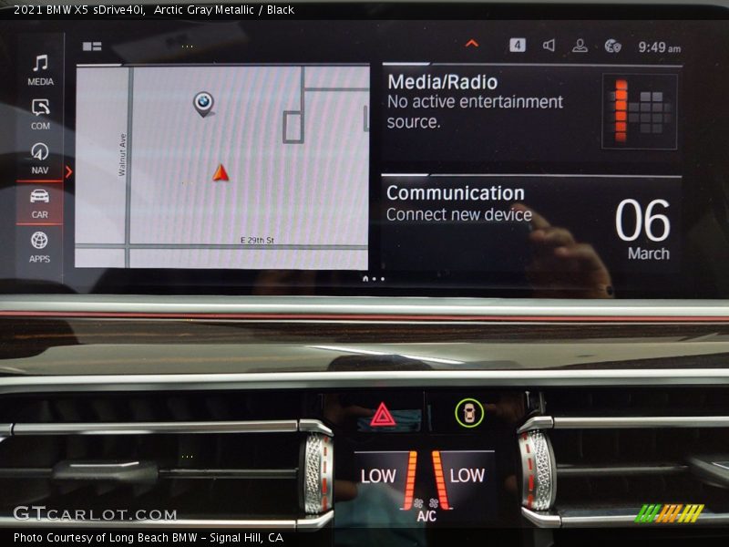 Arctic Gray Metallic / Black 2021 BMW X5 sDrive40i